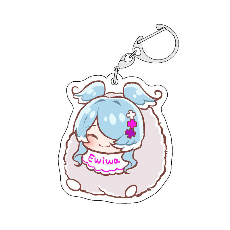 Luxiem彩虹社全員同人週邊 NIJISANJI EN 雙面夾層鑰匙扣掛件吧唧