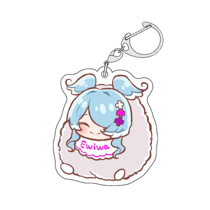 Luxiem彩虹社全員同人週邊 NIJISANJI EN 雙面夾層鑰匙扣掛件吧唧