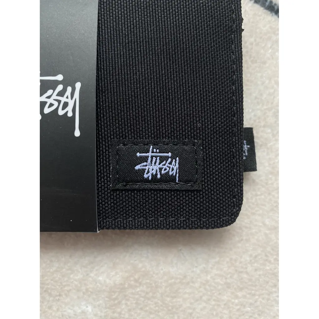 斯圖西潮牌皮夾 潮牌牛津布短版錢包