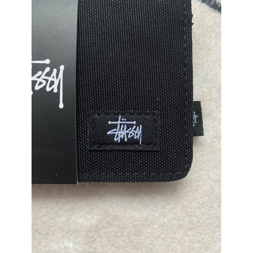 斯圖西潮牌皮夾 潮牌牛津布短版錢包