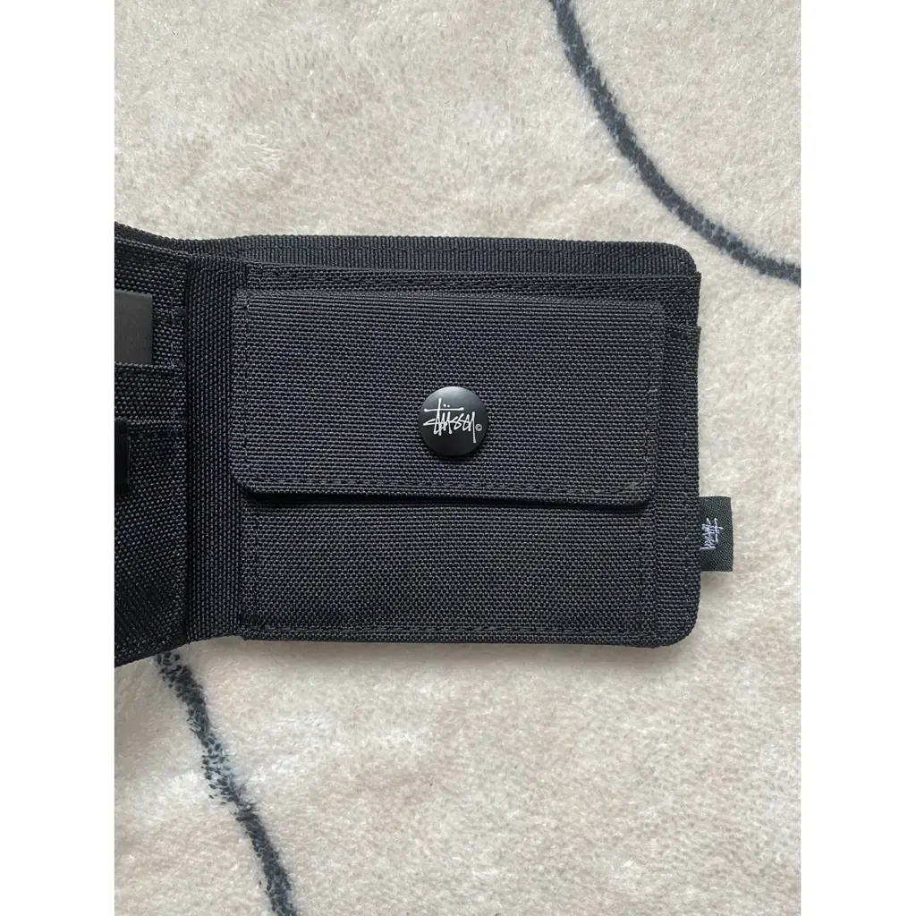 斯圖西潮牌皮夾 潮牌牛津布短版錢包