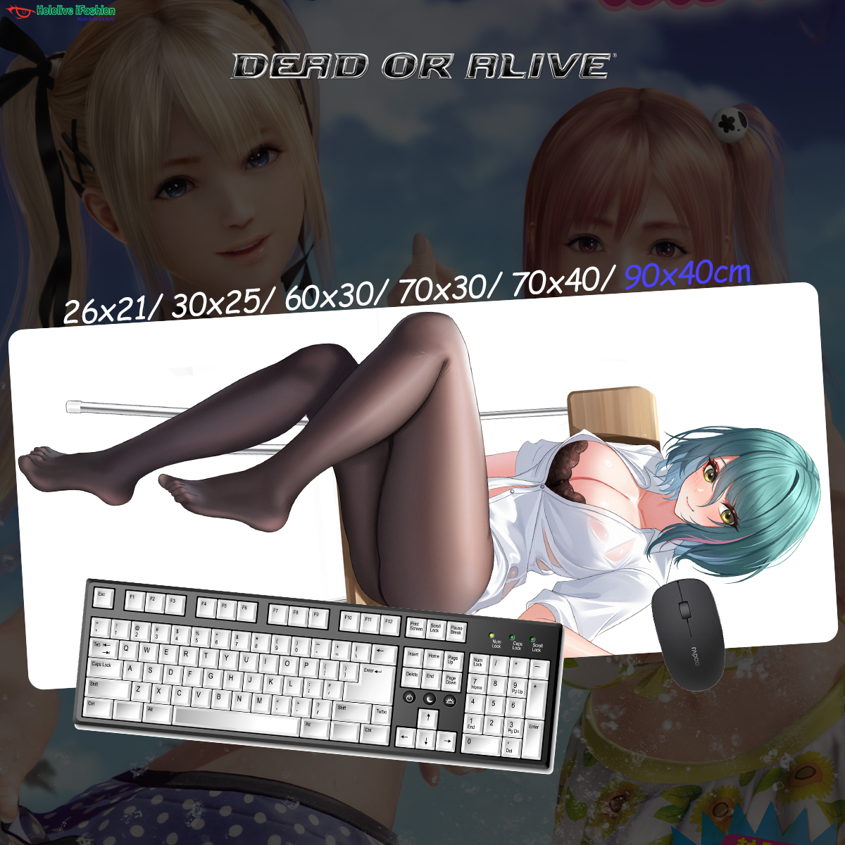 生死格鬥系列 超大鎖邊主題桌墊 布質滑鼠墊