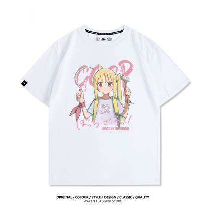 孤獨搖滾 伊地知虹夏 印花短袖T恤-ZUIHANG SHOP