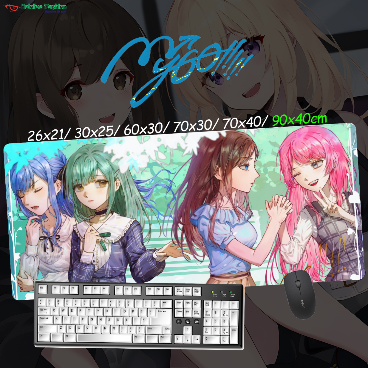 BanG Dream! It's MyGO!!!!! 超大鎖邊主題桌墊 布質滑鼠墊