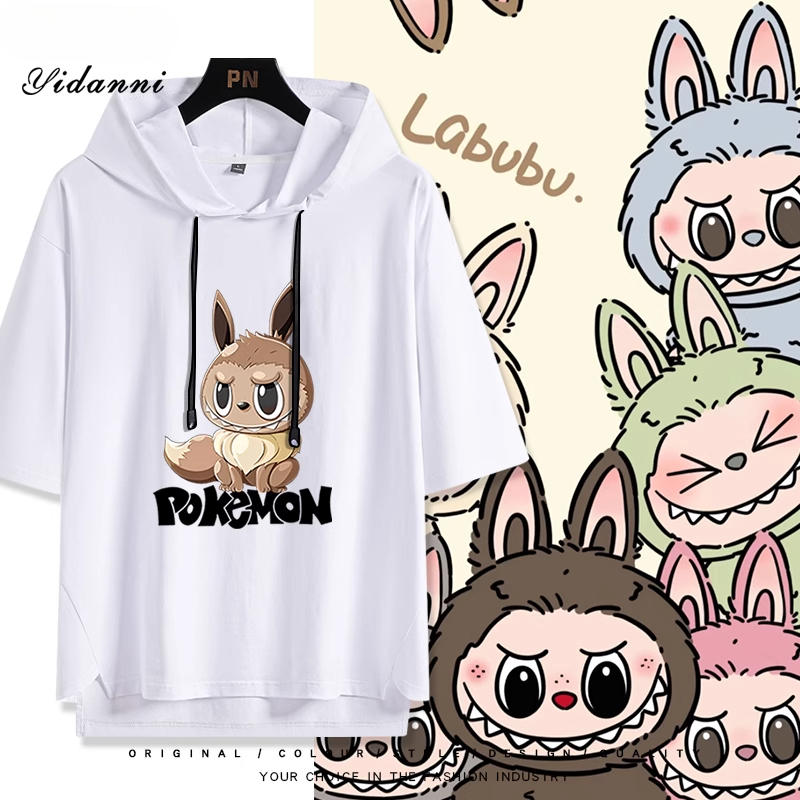 Labubu x 寶可夢 連帽短袖T恤-ZUIHANG SHOP
