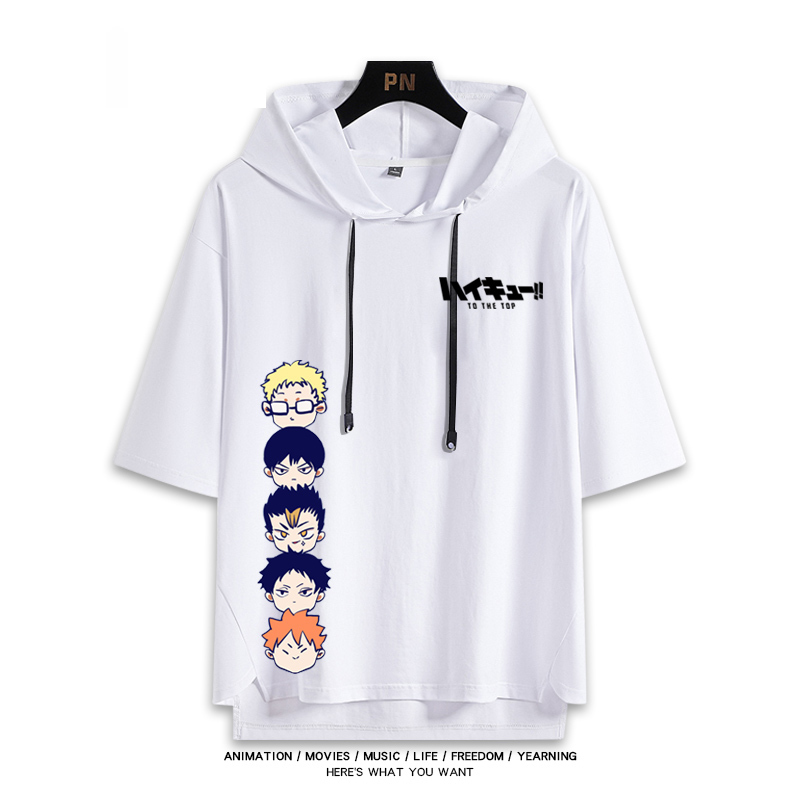 排球少年 連帽短袖T恤-ZUIHANG SHOP