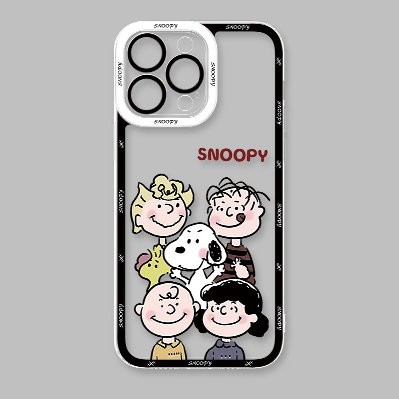 Snoopy史努比天使眼透明防摔軟殼