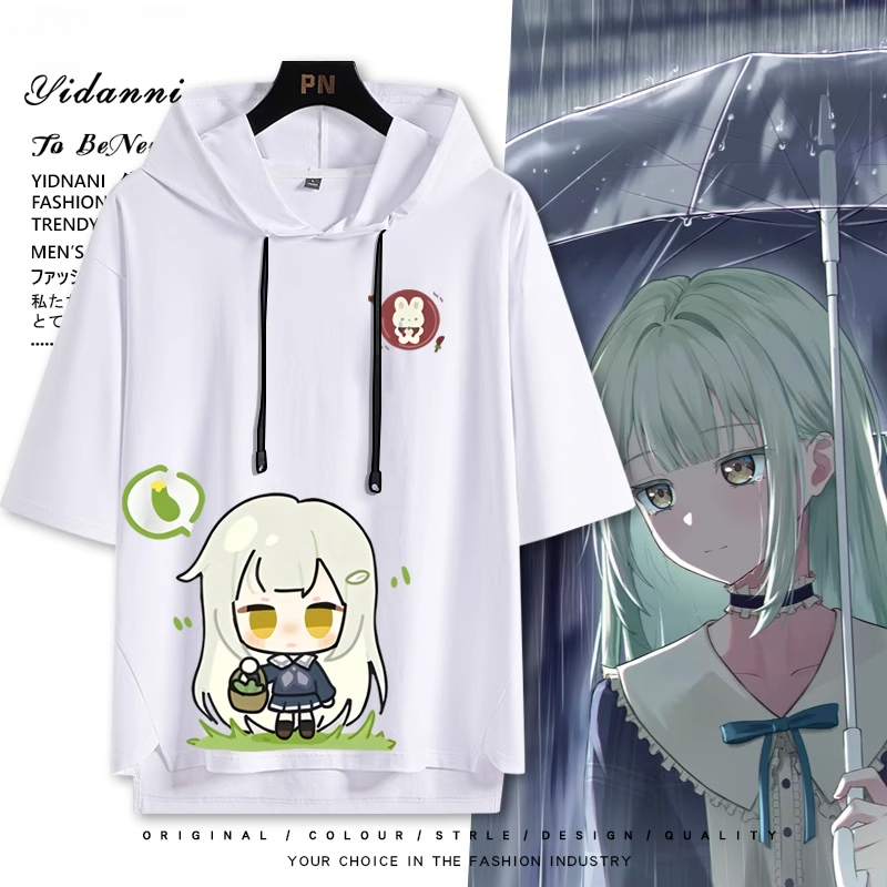 BanG Dream! Ave Mujica 若葉睦 連帽短袖T恤