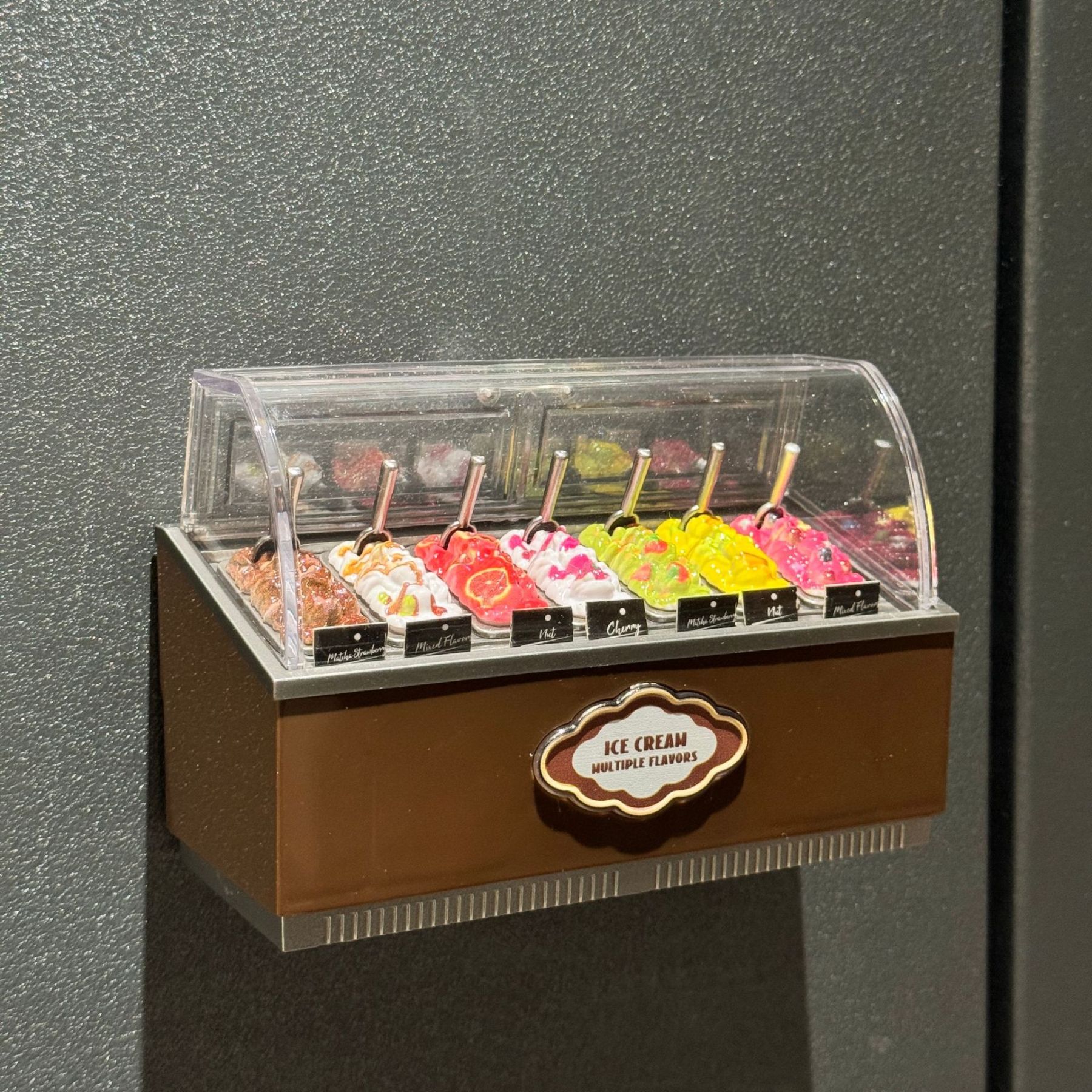 迷你小冰箱玩具 | 超市微縮臥式冰櫃擺飾模型-ZUIHANGSHOP