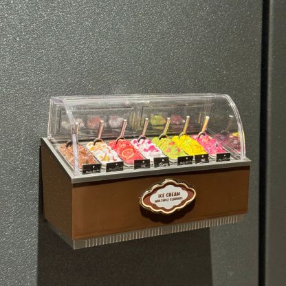 迷你小冰箱玩具 | 超市微縮臥式冰櫃擺飾模型-ZUIHANGSHOP