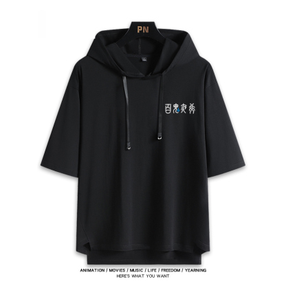 蔚藍檔案 鬼方佳代子 連帽短袖T恤-ZUIHANG SHOP