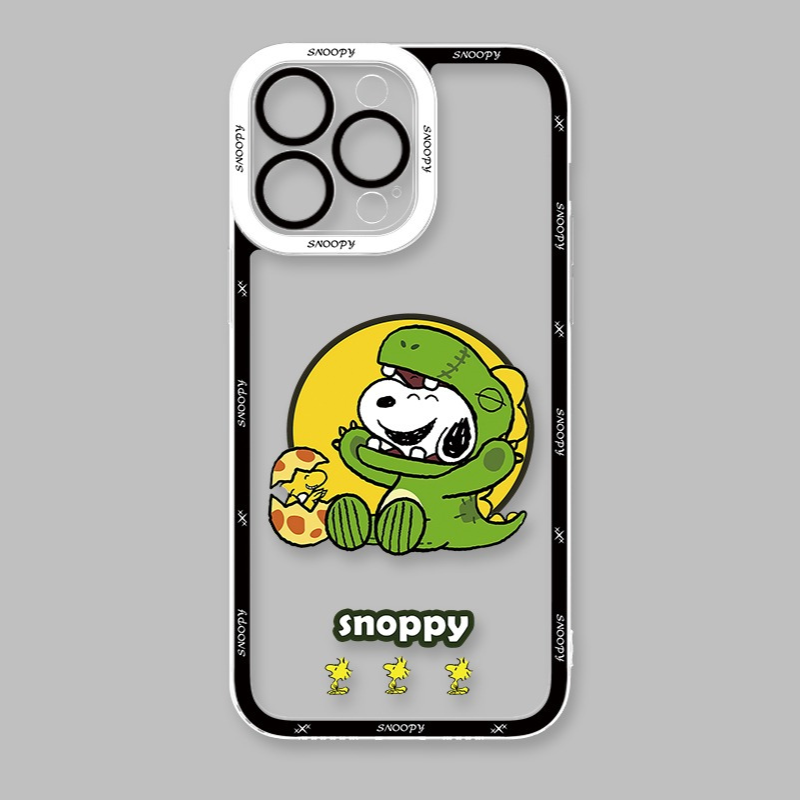 Snoopy史努比天使眼透明防摔軟殼