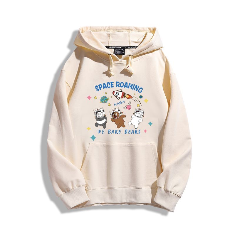 咱們三只裸熊聯名nasa新款 親子情侶男女款連帽衛衣-ZUIHANG SHOP