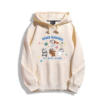 咱們三只裸熊聯名nasa新款 親子情侶男女款連帽衛衣-ZUIHANG SHOP