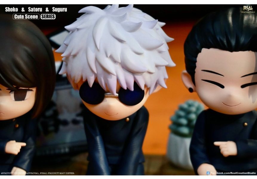 【預購】Real Creation Q版場景系列第五彈 懷玉三人組（五條悟&硝子&夏油傑）-ZUIHANG SHOP