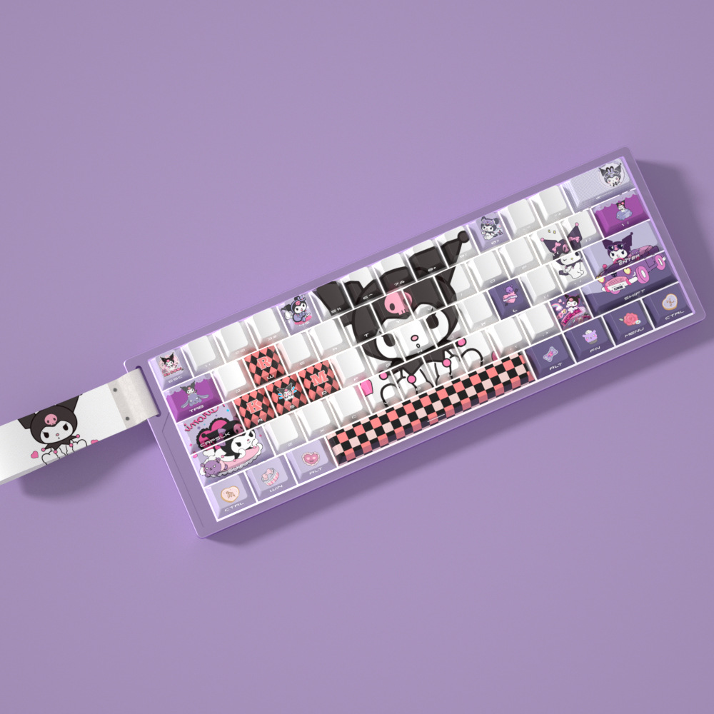 庫洛米側刻透光磨砂手感五面熱昇華夜魔磁軸6075100wooting-ZUIHANG SHOP