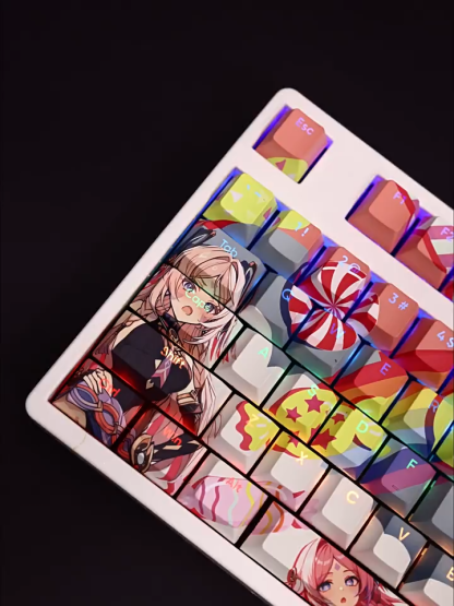 原神茜特菈莉透光RGB108鍵標準配列衛星軸鍵帽