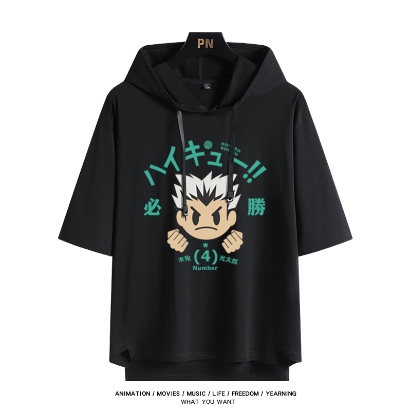 排球少年 連帽短袖T恤-ZUIHANG SHOP