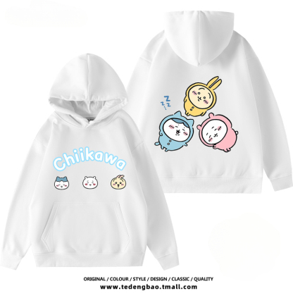 Chiikawa新款 親子情侶男女款連帽衛衣-ZUIHANG SHOP