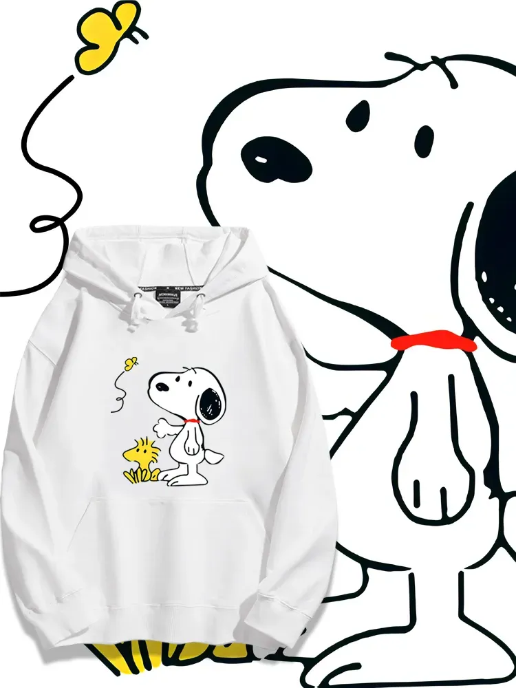 史努比 秋冬新款 親子情侶男女連帽衛衣