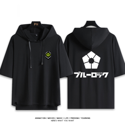 藍色監獄 連帽短袖T恤-ZUIHANG SHOP