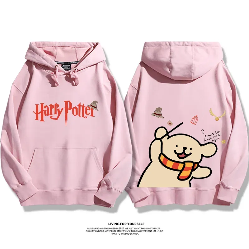 線條小狗 X 哈利波特聯名 親子情侶男女款連帽衛衣-ZUIHANG SHOP