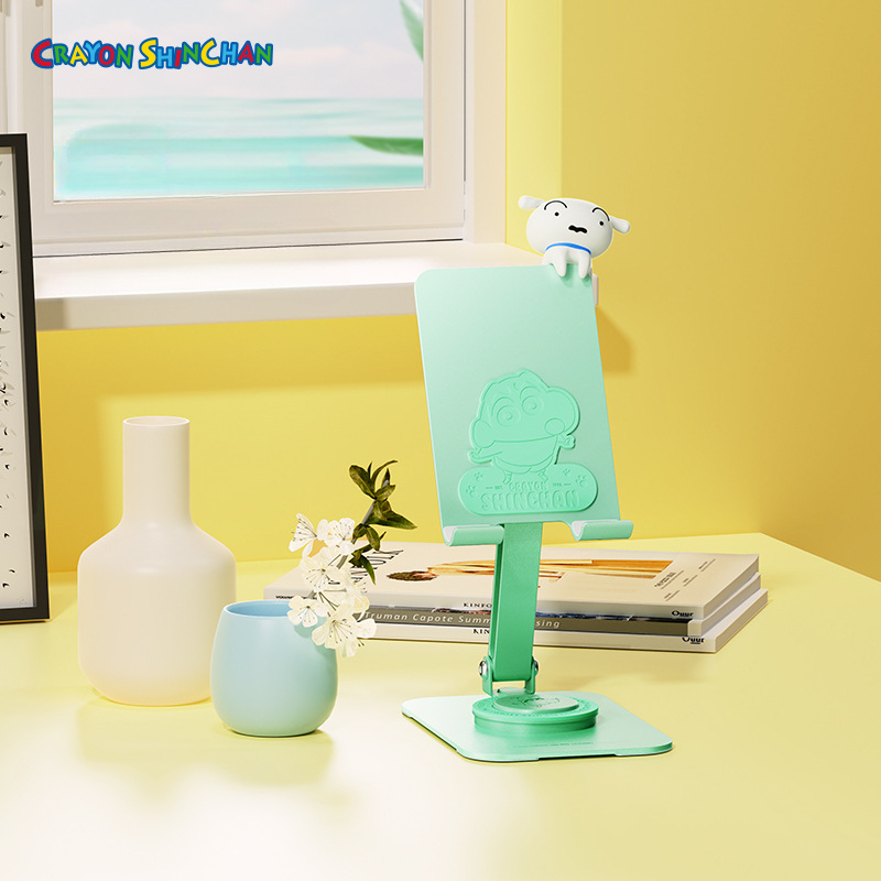 蠟筆小新小白 迷你金屬桌面手機支架-ZUIHANG SHOP
