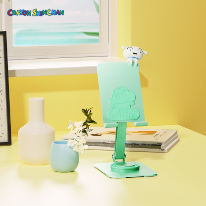 蠟筆小新小白 迷你金屬桌面手機支架-ZUIHANG SHOP