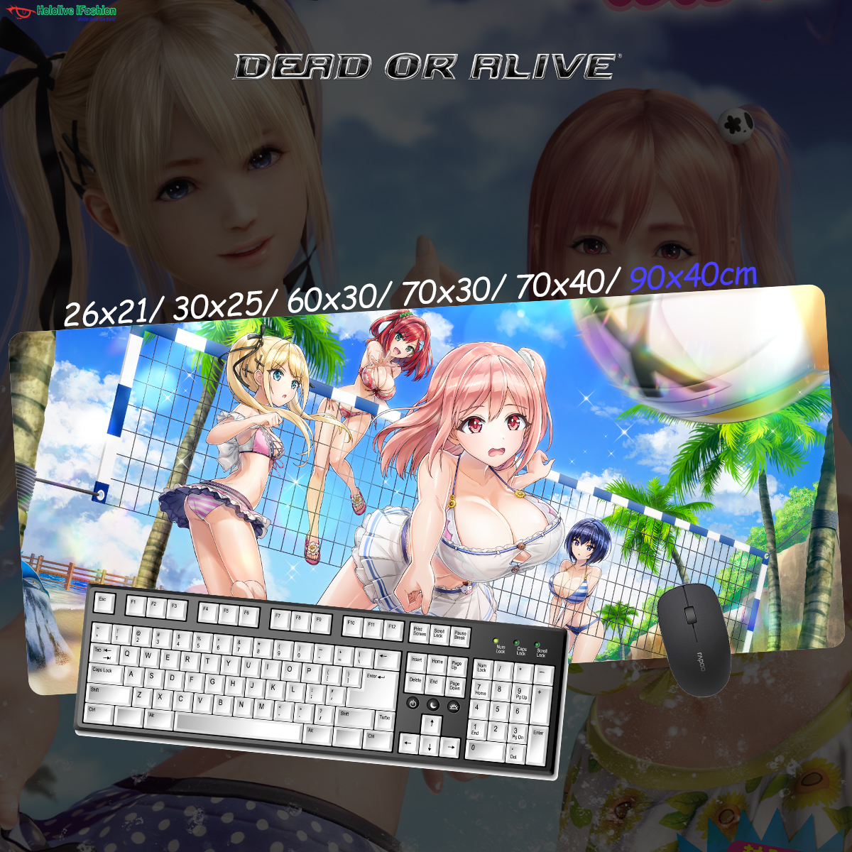 生死格鬥系列 超大鎖邊主題桌墊 布質滑鼠墊