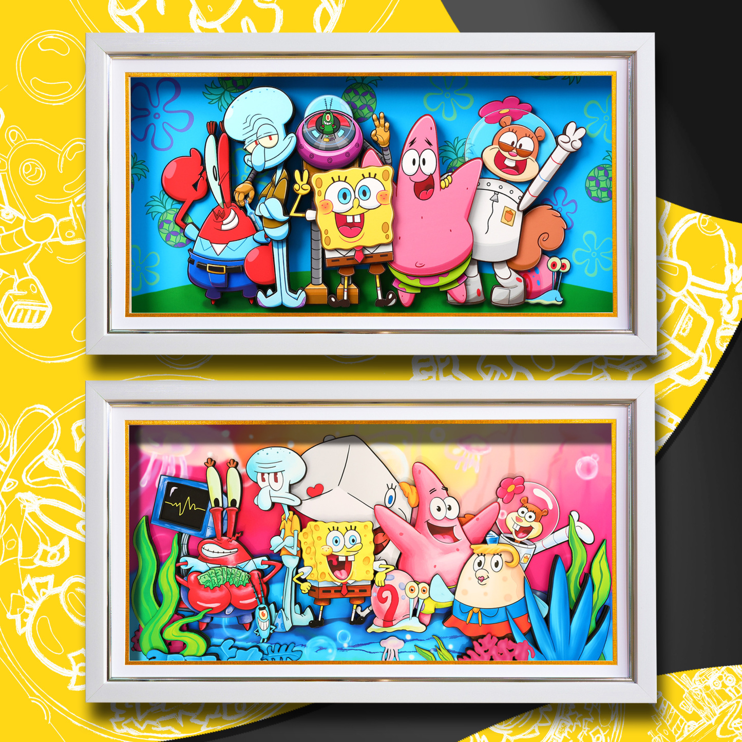 海綿寶寶 3D立體畫-ZUIHANG SHOP