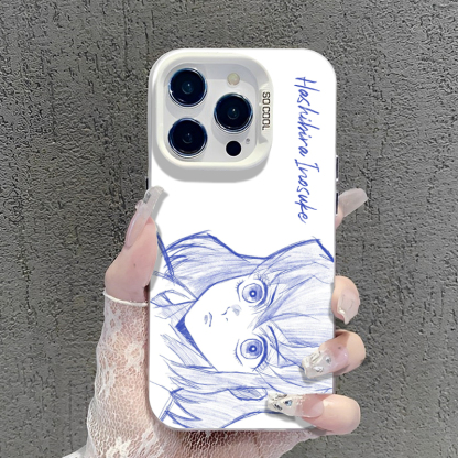 線條鬼滅之刃彩銀防摔手機殼