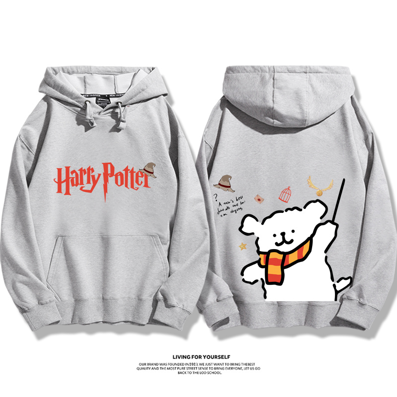 線條小狗 X 哈利波特聯名 親子情侶男女款連帽衛衣-ZUIHANG SHOP