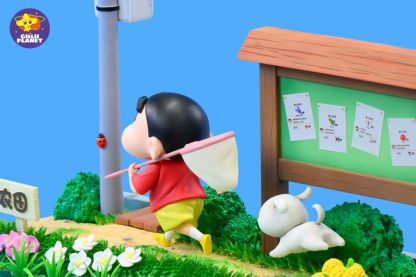 【預購】GuluPlanet 蠟筆小新之煤炭鎮的小白場景雕像