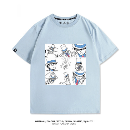 怪盜基德 2025親子情侶男女同款 印花短袖T恤