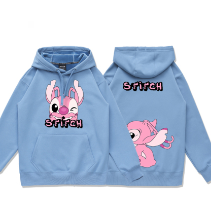 史迪奇 2025秋冬新款 親子情侶裝連帽衛衣