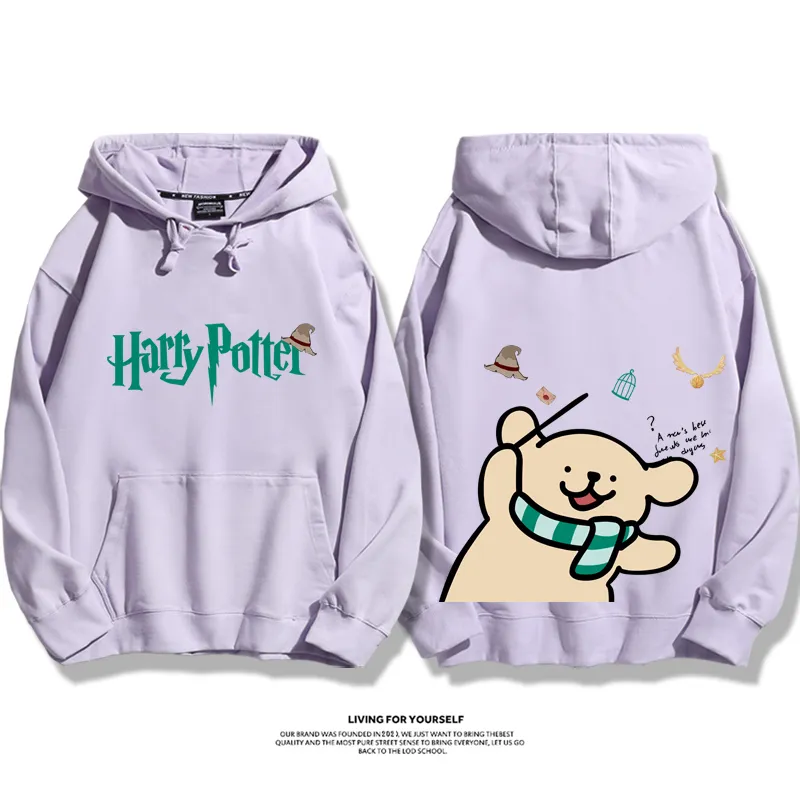 線條小狗 X 哈利波特聯名 親子情侶男女款連帽衛衣-ZUIHANG SHOP