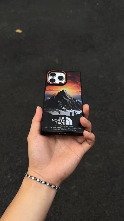 北面雪山鐳射手機殼