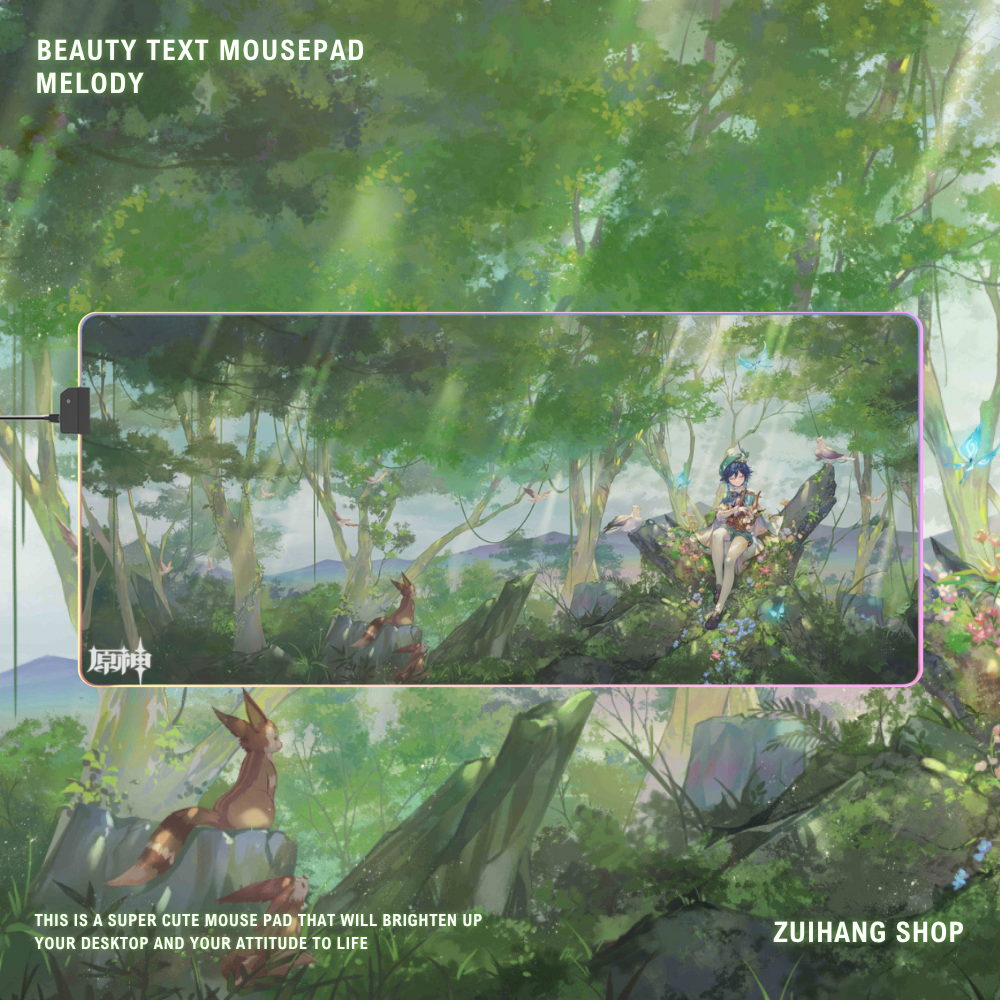 風與牧歌之城 主題桌墊 LED遊戲滑鼠墊-ZUIHANG SHOP