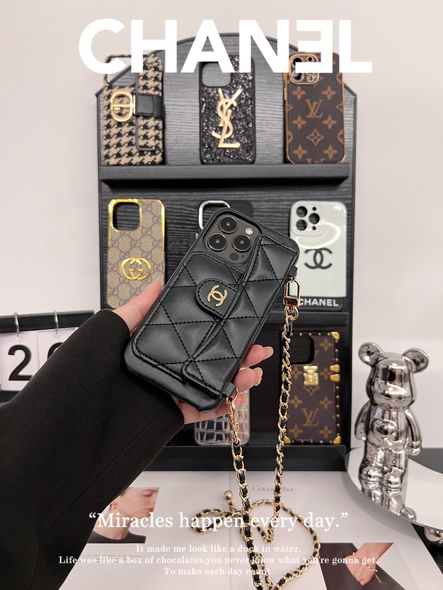 香奈兒卡包磨砂手機殼-ZUIHANG SHOP