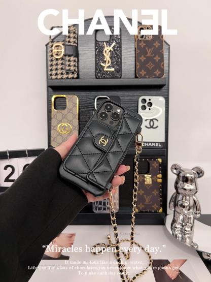 香奈兒卡包磨砂手機殼-ZUIHANG SHOP