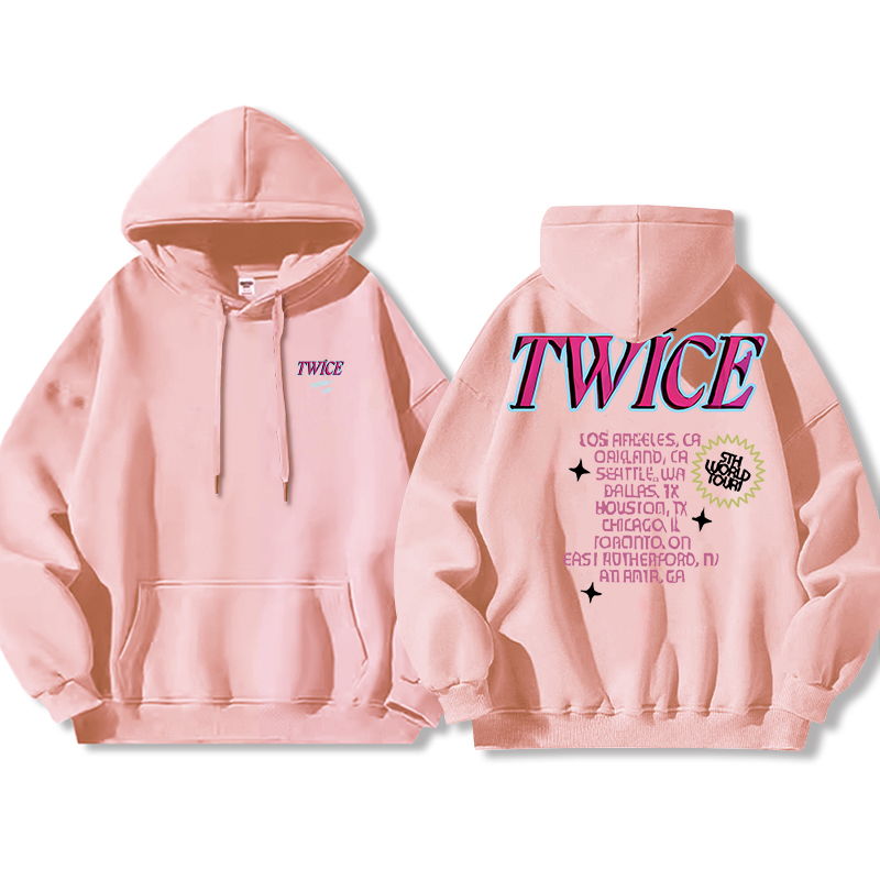 TWICE同款 寬鬆百搭 秋冬款 寬鬆連帽衛衣-ZUIHANG SHOP