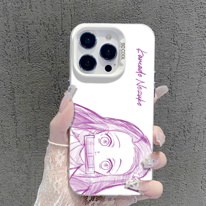 線條鬼滅之刃彩銀防摔手機殼