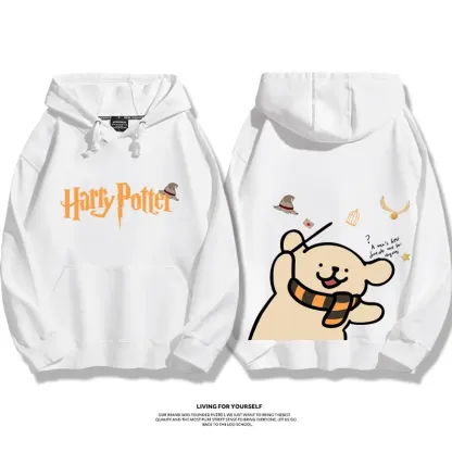 線條小狗 X 哈利波特聯名 親子情侶男女款連帽衛衣-ZUIHANG SHOP