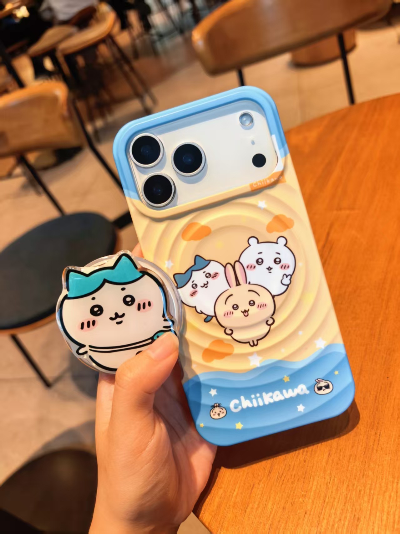 iPhone17系列 波漾磁吸卡通 可愛支架 軟邊 手機殼