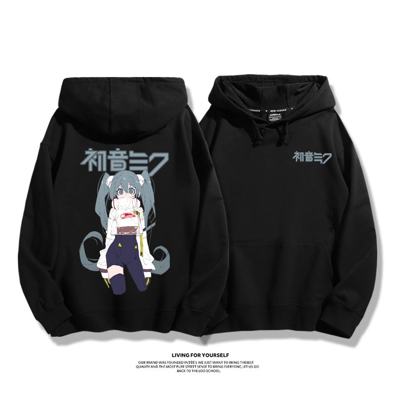 初音未來聯名鵝鴨殺新款 親子情侶男女款連帽衛衣-ZUIHANG SHOP