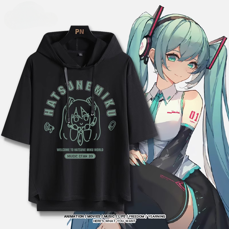 初音MIKU 連帽短袖T恤-ZUIHANG SHOP