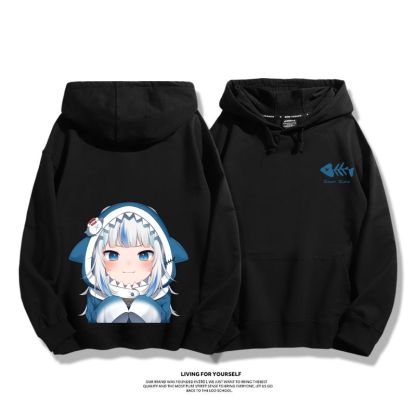 Gawr Gura 2025秋冬新款 親子情侶男女連帽衛衣-ZUIHANG SHOP