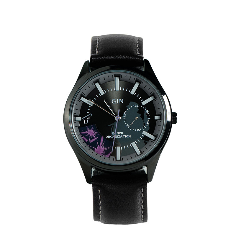 名偵探柯南 琴酒四針石英錶-ZUIHANG SHOP