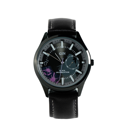 名偵探柯南 琴酒四針石英錶-ZUIHANG SHOP