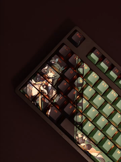 絕區零青衣透光RGB108鍵標準配列衛星軸鍵帽